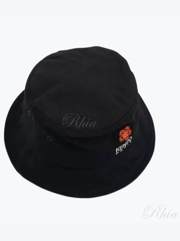 Flower Logo Bucket Hat Black - KENZO - BALAAN 2