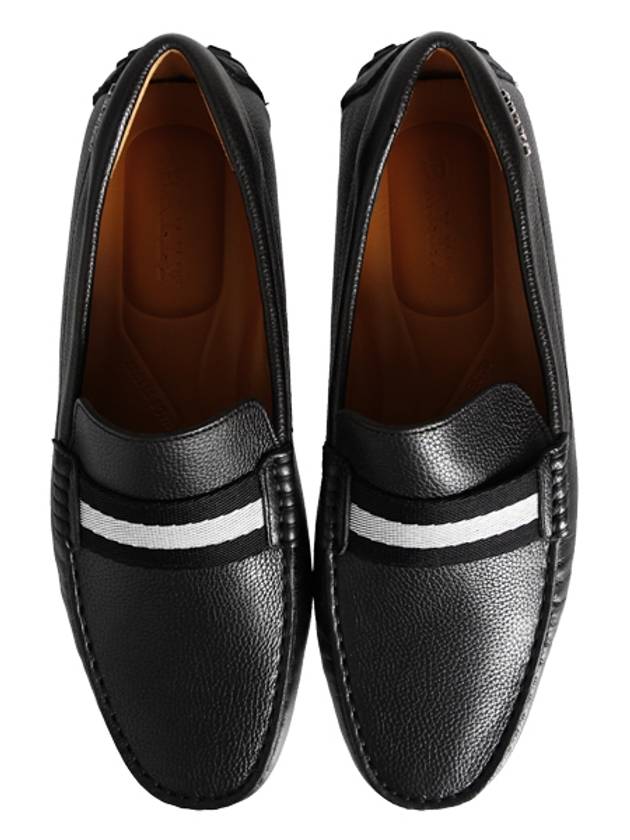 Men PEARCE Leather Driving Shoes Black - BALLY - BALAAN.