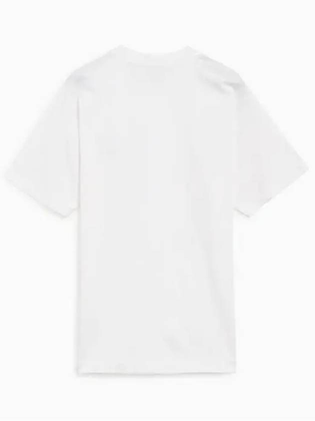 Logo Patch Short Sleeves T-Shirt White - STONE ISLAND - BALAAN 3