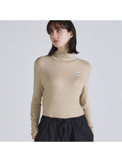 Tencel Polo Neck Beige - THE GREEN LAB - BALAAN 2