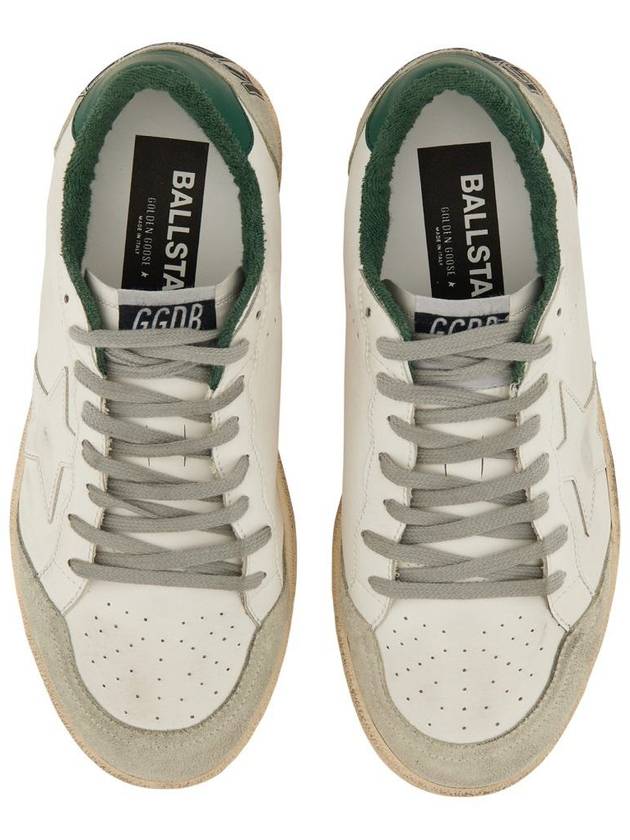 Ball Star Leather Low Top Sneakers White - GOLDEN GOOSE - BALAAN 6