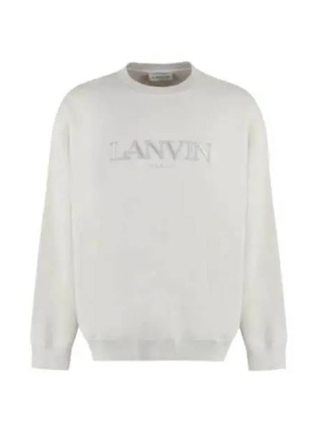 Embroidered Logo Sweatshirt Grey - LANVIN - BALAAN 2