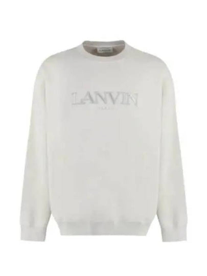 Embroidered Logo Sweatshirt Grey - LANVIN - BALAAN 2