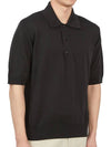 Veneta Cotton Polo Shirt Black - BOTTEGA VENETA - BALAAN 4