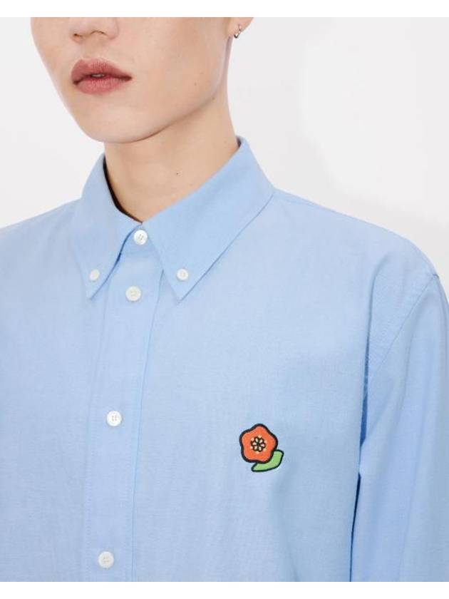 Pop Boke Flower Long Sleeve Shirt Blue - KENZO - BALAAN 8