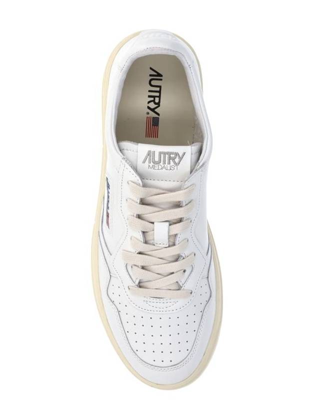 Medalist Leather Low Top Sneakers White - AUTRY - BALAAN 5