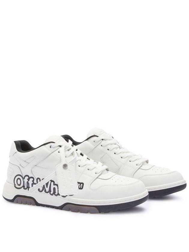 Out of Office Logo Low Top Sneakers White - OFF WHITE - BALAAN 3