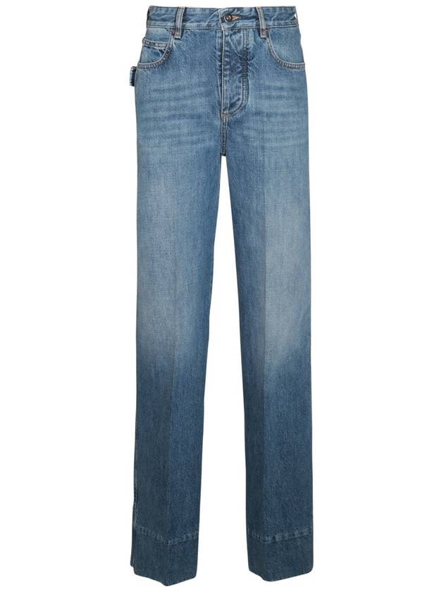 Women's Vintage Wide Jeans Blue - BOTTEGA VENETA - BALAAN 2