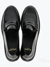 Women's Chunky Penny Slippers Smooth Leather Loafers Black - SAINT LAURENT - BALAAN 2