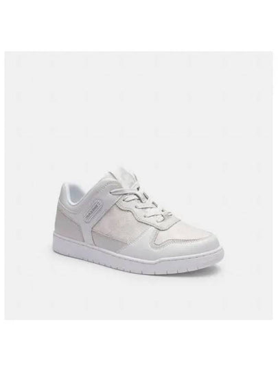 C201 Signature Canvas Low-Top Sneakers Optic White - COACH - BALAAN 2