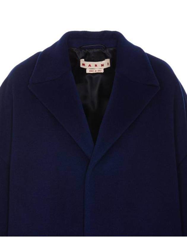 Stitched Logo Single Coat Blue - MARNI - BALAAN 5