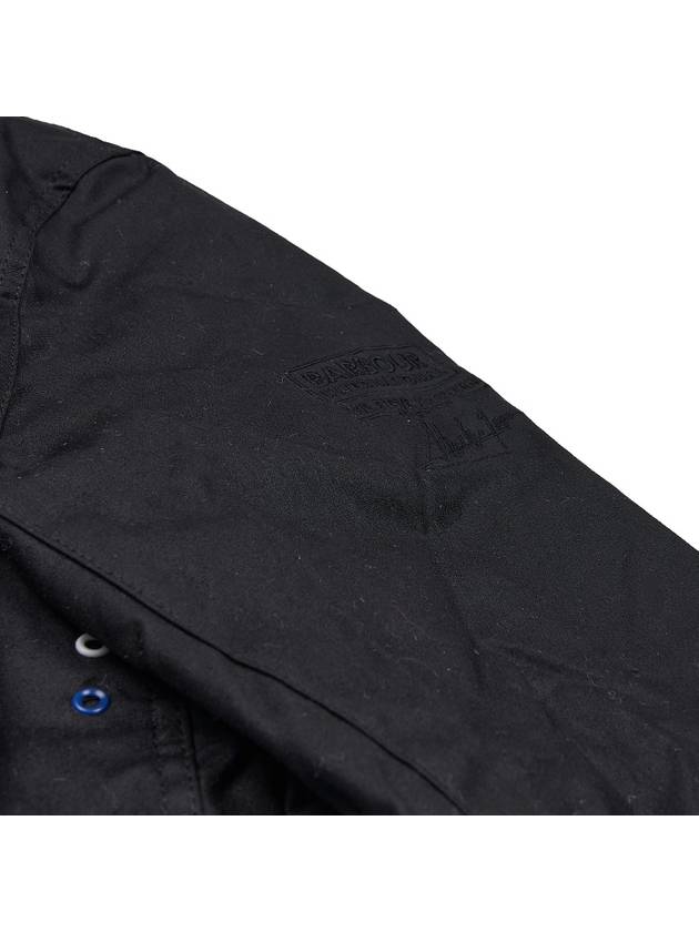 Logo Patch Workers Wax Jacket Black - BARBOUR - BALAAN 11