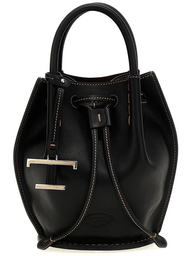 Buz Mini Leather Bucket Bag Brown - TOD'S - BALAAN 2