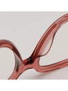 Glasses frame CL50107I 074 pink transparent horn rim square - CELINE - BALAAN 6