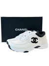 CC Logo Leather Low Top Sneakers White - CHANEL - BALAAN 2