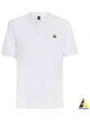 Men's Logo Patch Short Sleeve Polo Shirt White - MOOSE KNUCKLES - BALAAN 2