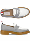 Vitello Calf Leather Penny Loafer Grey - THOM BROWNE - BALAAN 2