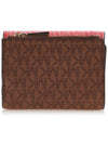 Jet Set Two-Tone Signature Logo Tri-Fold Half Wallet - MICHAEL KORS - BALAAN 4