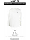 Logo Long Sleeve T-Shirt White - MONCLER - BALAAN 3