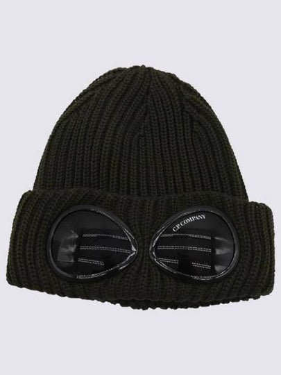 Extra Fine Merino Wool Goggle Beanie Ivy Green - CP COMPANY - BALAAN 2