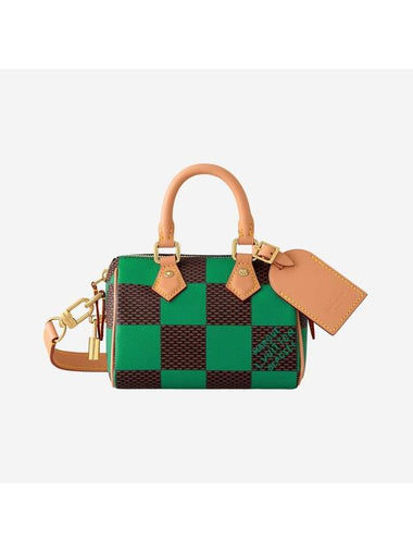 Speedy 18 Bandouliere Damier Pop Duffel Bag Green - LOUIS VUITTON - BALAAN 1