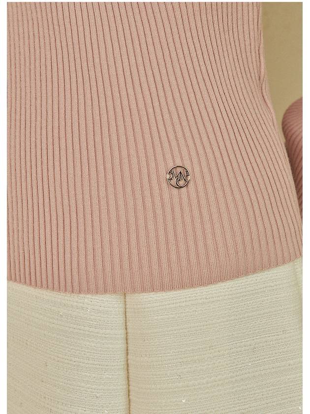 Eflores V-neck wrap knit top pink - MICANE - BALAAN 7