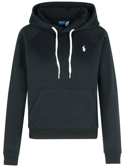 Embroidery Logo Hoodie Black - POLO RALPH LAUREN - BALAAN 2