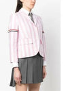 High Armhole RWB Arm Banding Striped Jacket Pink - THOM BROWNE - BALAAN 4