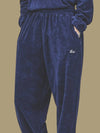 Terry loose fit jogger pants navy - IL TEMPO SELECT SHOP - BALAAN 1