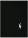 Pony Embroidery Fringed Scarf Black - POLO RALPH LAUREN - BALAAN 4