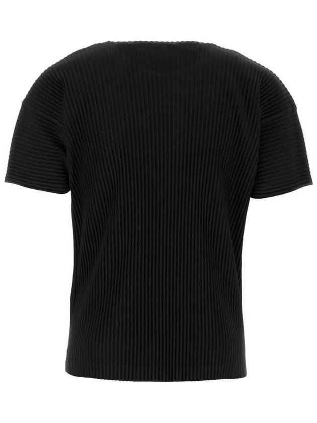 Basics Short Sleeve T-Shirt Black - ISSEY MIYAKE - BALAAN 3