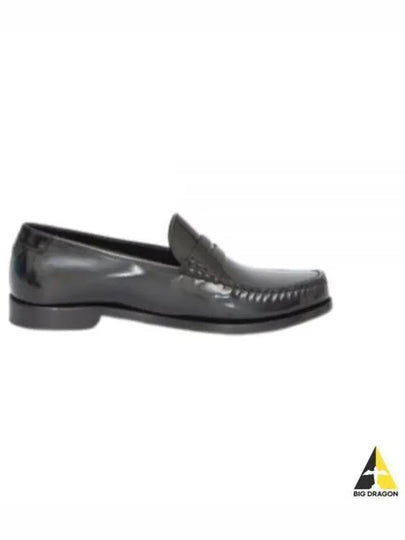 Le Leather Loafer Black - SAINT LAURENT - BALAAN 2