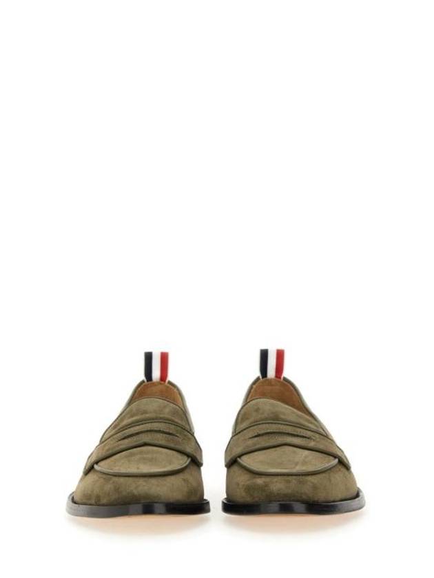 Varsity Suede Penny Loafers Dark Green - THOM BROWNE - BALAAN 6