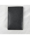 Vitello Triangle Logo Saffiano Flap Card Wallet Black - PRADA - BALAAN 4