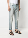 Men's Carrot Fit Denim Jeans Light Pole Blue - SAINT LAURENT - BALAAN.