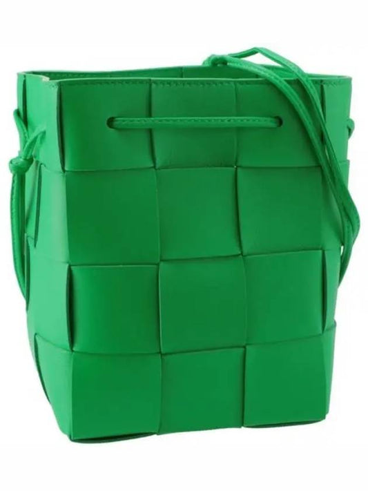 Intrecciato Cassette Small Bucket Bag Green - BOTTEGA VENETA - BALAAN 2