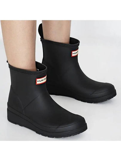 Play Short Backstrap Wellington Rain Boots Black - HUNTER - BALAAN 2