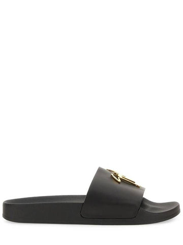 Giuseppe Zanotti Brett Slide Sandal With Logo - GIUSEPPE ZANOTTI - BALAAN 1