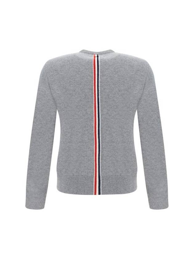 Arm Band Merino Wool Pique Knit Top Grey - THOM BROWNE - BALAAN 3