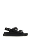 Hybrid Double Buckle Sandals Black - ALEXANDER MCQUEEN - BALAAN 1