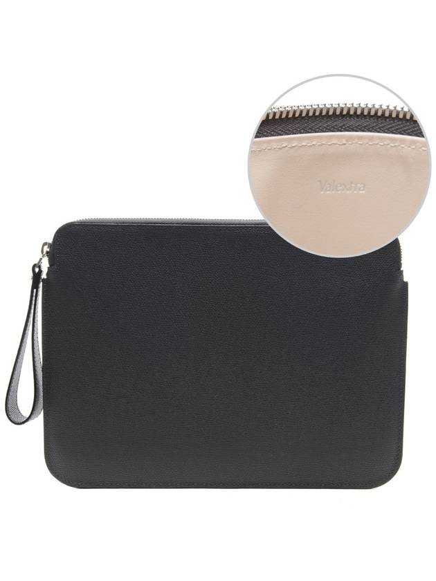 Unisex ZIP iPad Pouch Bag V4D48_02800_FL_RD_17F - VALEXTRA - BALAAN 1