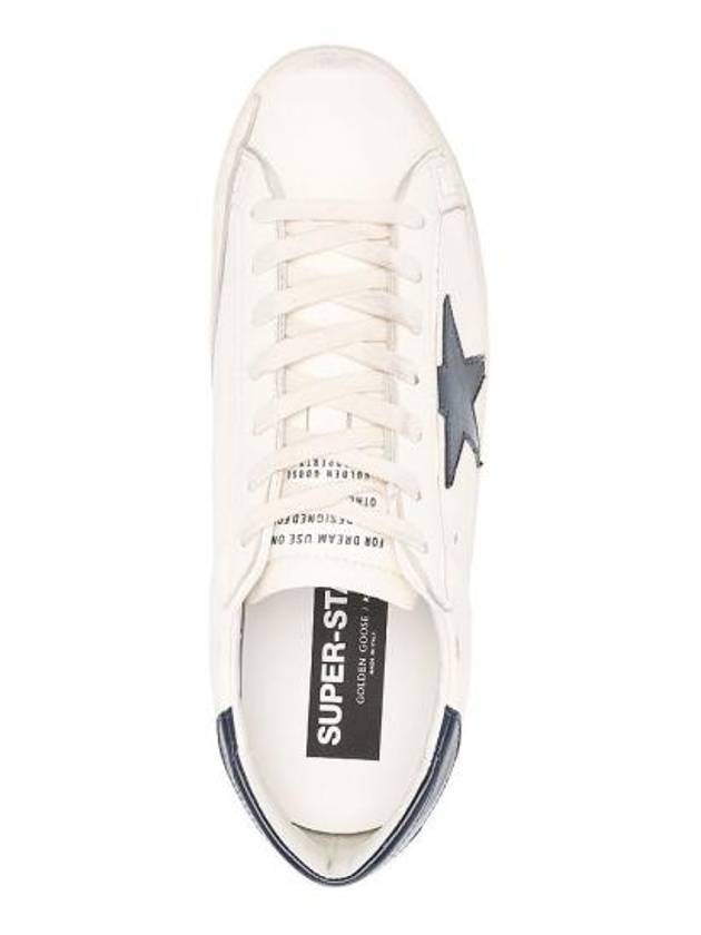 Superstar Beige Night Blue Heel Tab Sneakers - GOLDEN GOOSE - BALAAN 5