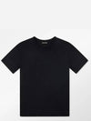 Men's Lyocell Round Neck Cotton Short Sleeve T-Shirt Black - TOM FORD - BALAAN 2