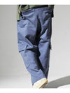 Big pocket wide fit cargo pants blue - CODE I'M - BALAAN 4