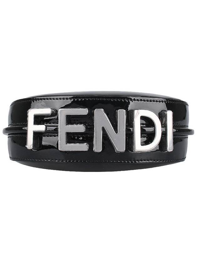 Nano Graphy Leather Mini Bag Black - FENDI - BALAAN 7