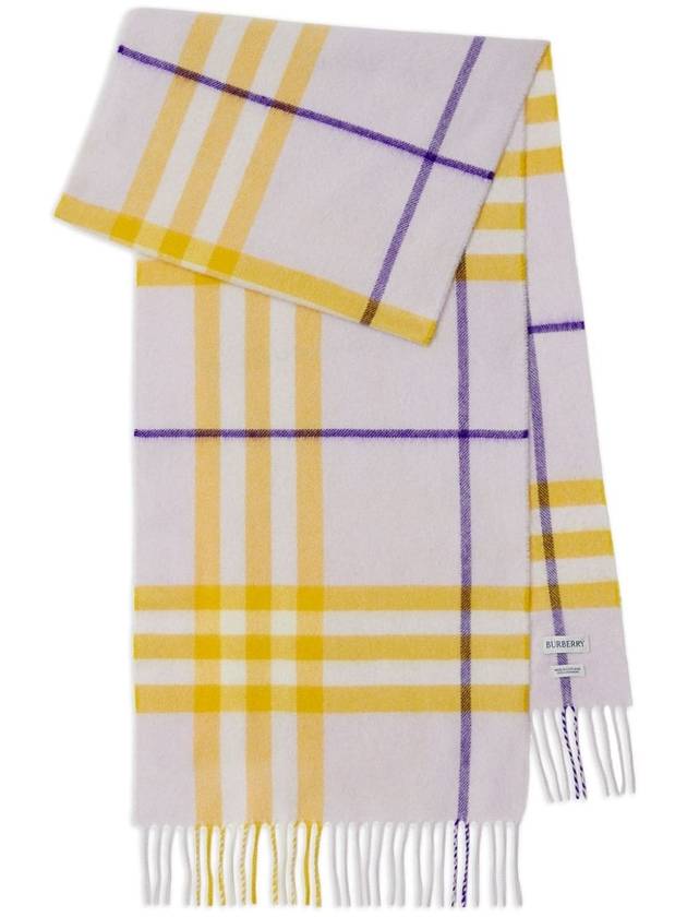 Check Cashmere Scarf Pink - BURBERRY - BALAAN 2