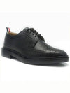 Men's Classic Long Wing Brogue Lace Up Brogue Shoes Black - THOM BROWNE - BALAAN 3