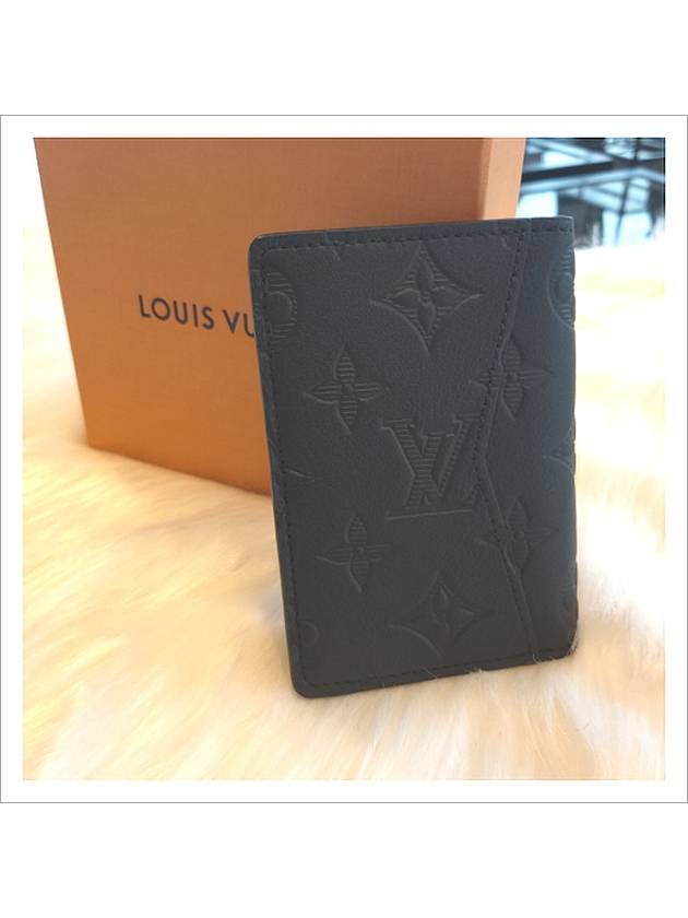 Monogram Shadow Pocket Organizer Card Wallet Black - LOUIS VUITTON - BALAAN 5
