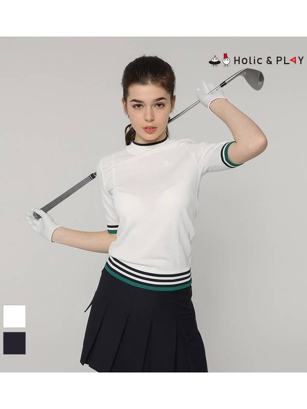 traditional color combination striped high neck sweaterHD2WSW001 - HOLIC&PLAY - BALAAN 3