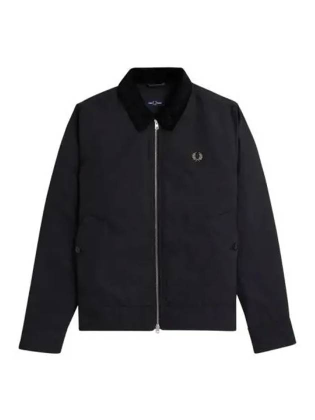 Fred Perry The Caban Jacket Black - FRED PERRY - BALAAN 1